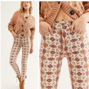 We The Free Geometric Patterned Pants